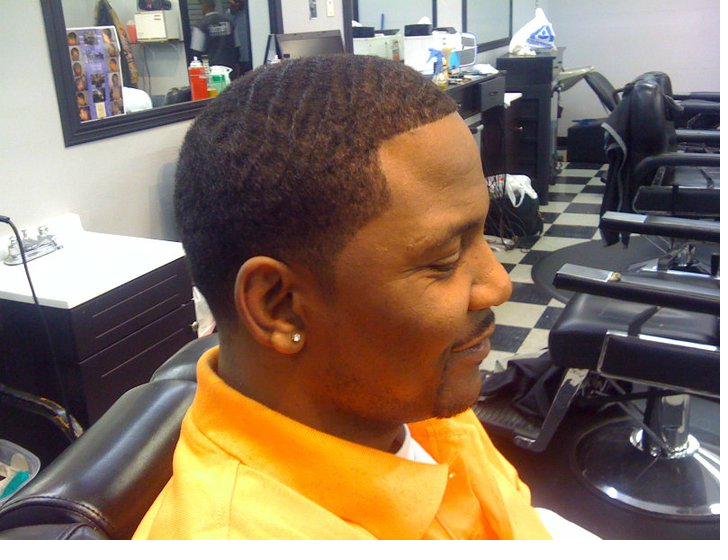 Waves haircut closeup at Fade N' Shave barbershop Aurora Colorado